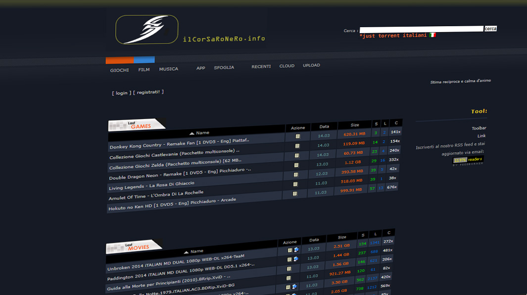 ilcorsaronero banner